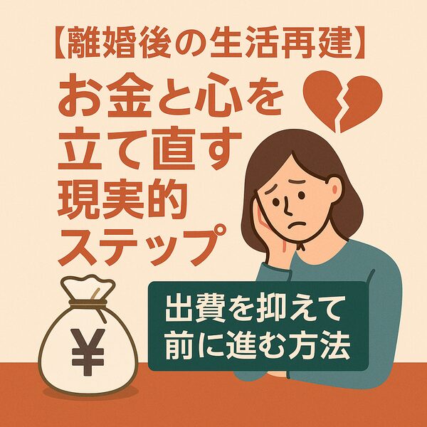 【離婚後の生活再建】お金と心を立て直す現実的ステップ｜出費を抑えて前に進む方法