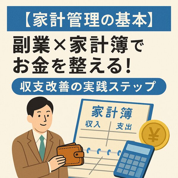 【家計管理の基本】副業×家計簿でお金を整える！収支改善の実践ステップ