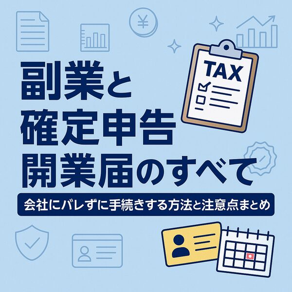 副業と確定申告・開業届のすべて｜会社にバレずに手続きする方法と注意点まとめ