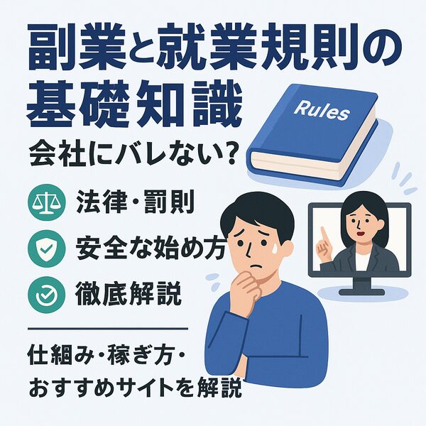 【副業と就業規則の基礎知識】会社にバレない？法律・罰則・安全な始め方を徹底解説