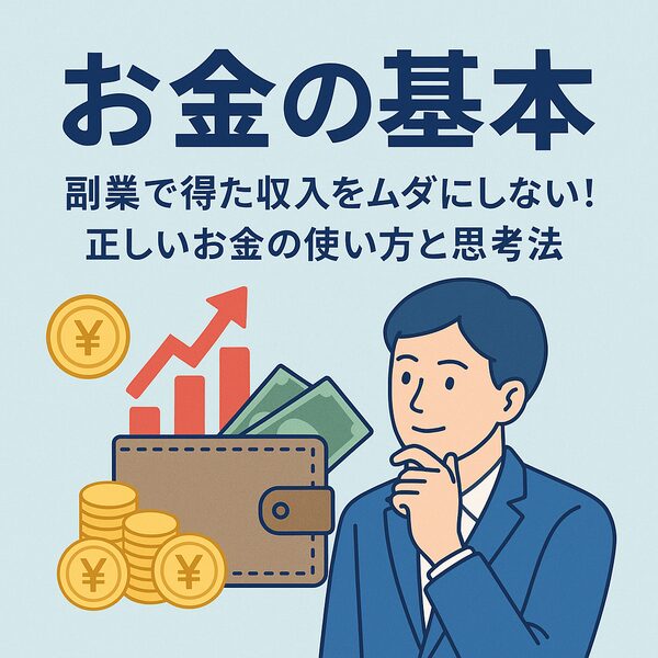 【お金の基本】副業で得た収入をムダにしない！正しいお金の使い方と思考法