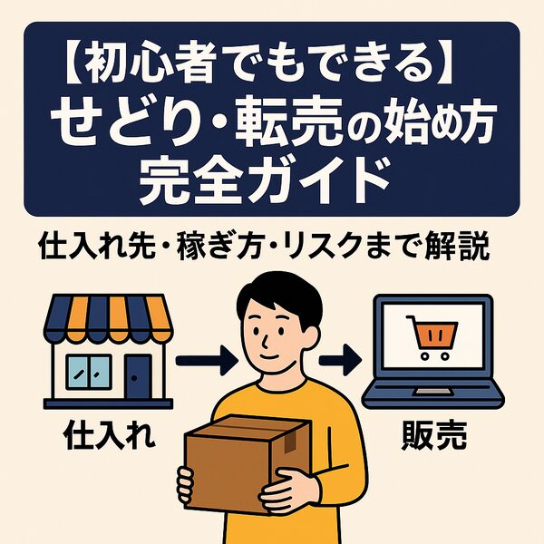 【初心者でもできる】せどり・転売の始め方完全ガイド｜仕入れ先・稼ぎ方・リスクまで解説