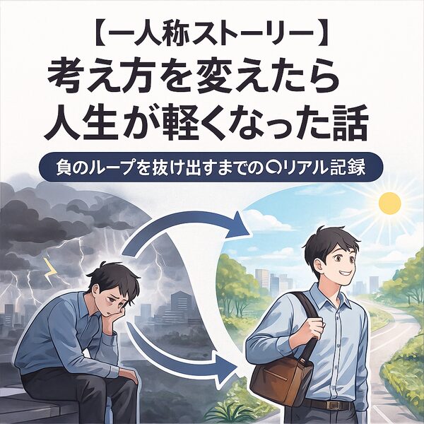 【一人称ストーリー】考え方を変えたら人生が軽くなった話｜負のループを抜け出すまでのリアル記録