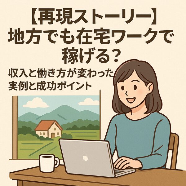 【再現ストーリー】地方でも在宅ワークで稼げる？収入と働き方が変わった実例と成功ポイント