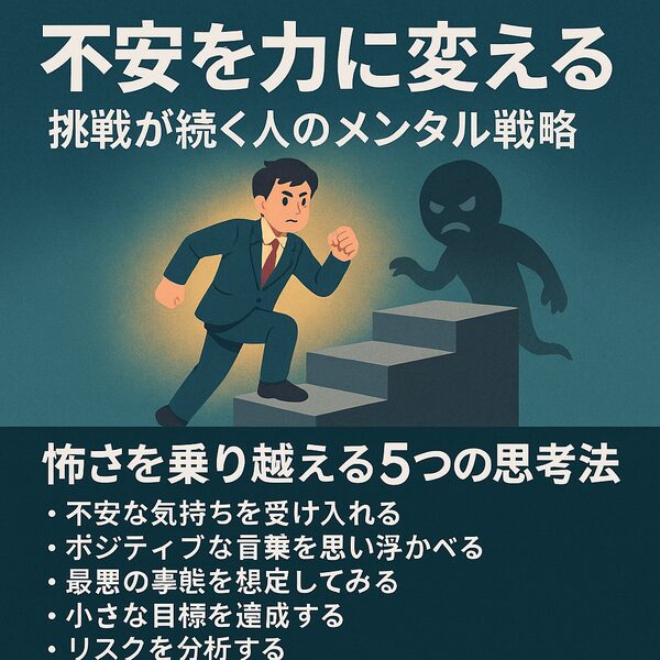 【不安を力に変える】挑戦が続く人のメンタル戦略｜怖さを乗り越える5つの思考法