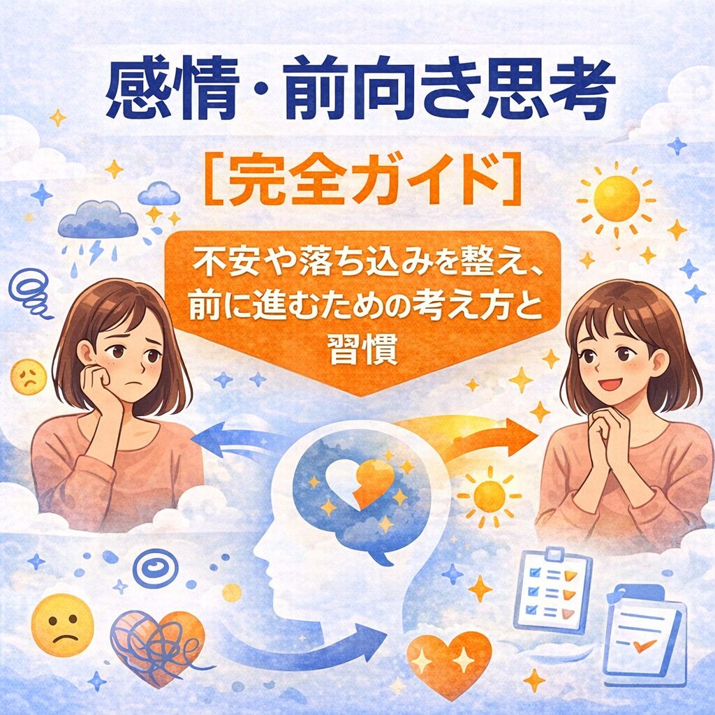 【感情・前向き思考完全ガイド】不安や落ち込みを整え、前に進むための考え方と習慣