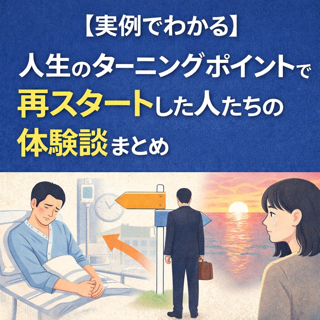 【実例でわかる】人生のターニングポイントで再スタートした人たちの体験談まとめ