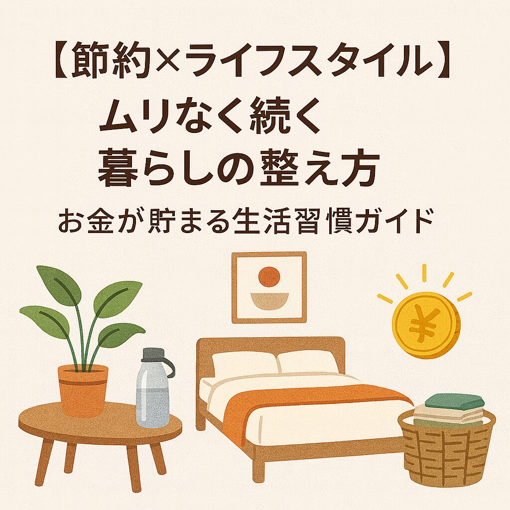 【節約×ライフスタイル】ムリなく続く暮らしの整え方|お金が貯まる生活習慣ガイド