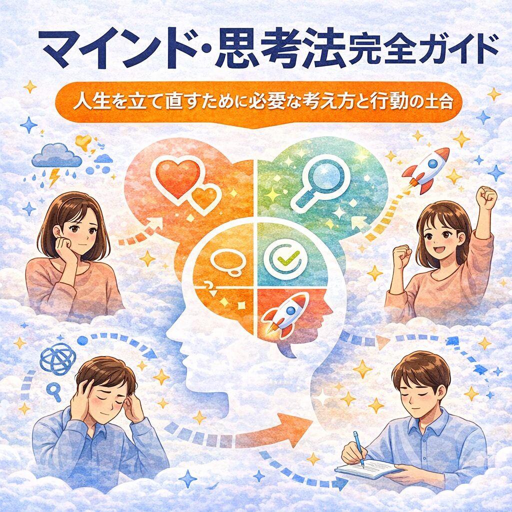 【マインド・思考法完全ガイド】人生を立て直すために必要な考え方と行動の土台