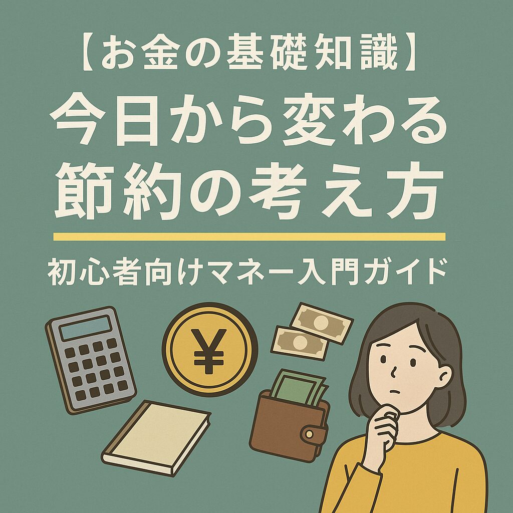 【お金の基礎知識】今日から変わる節約の考え方|初心者向けマネー入門ガイド