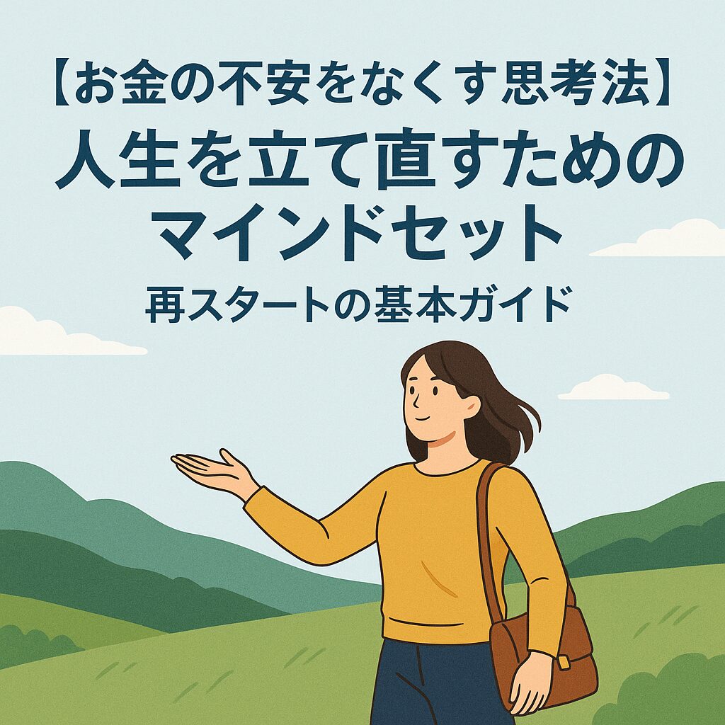 【お金の不安をなくす思考法】人生を立て直すためのマインドセット|再スタートの基本ガイド
