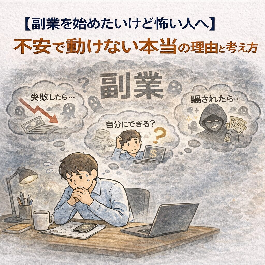 【副業を始めたいけど怖い人へ】不安で動けない本当の理由と考え方