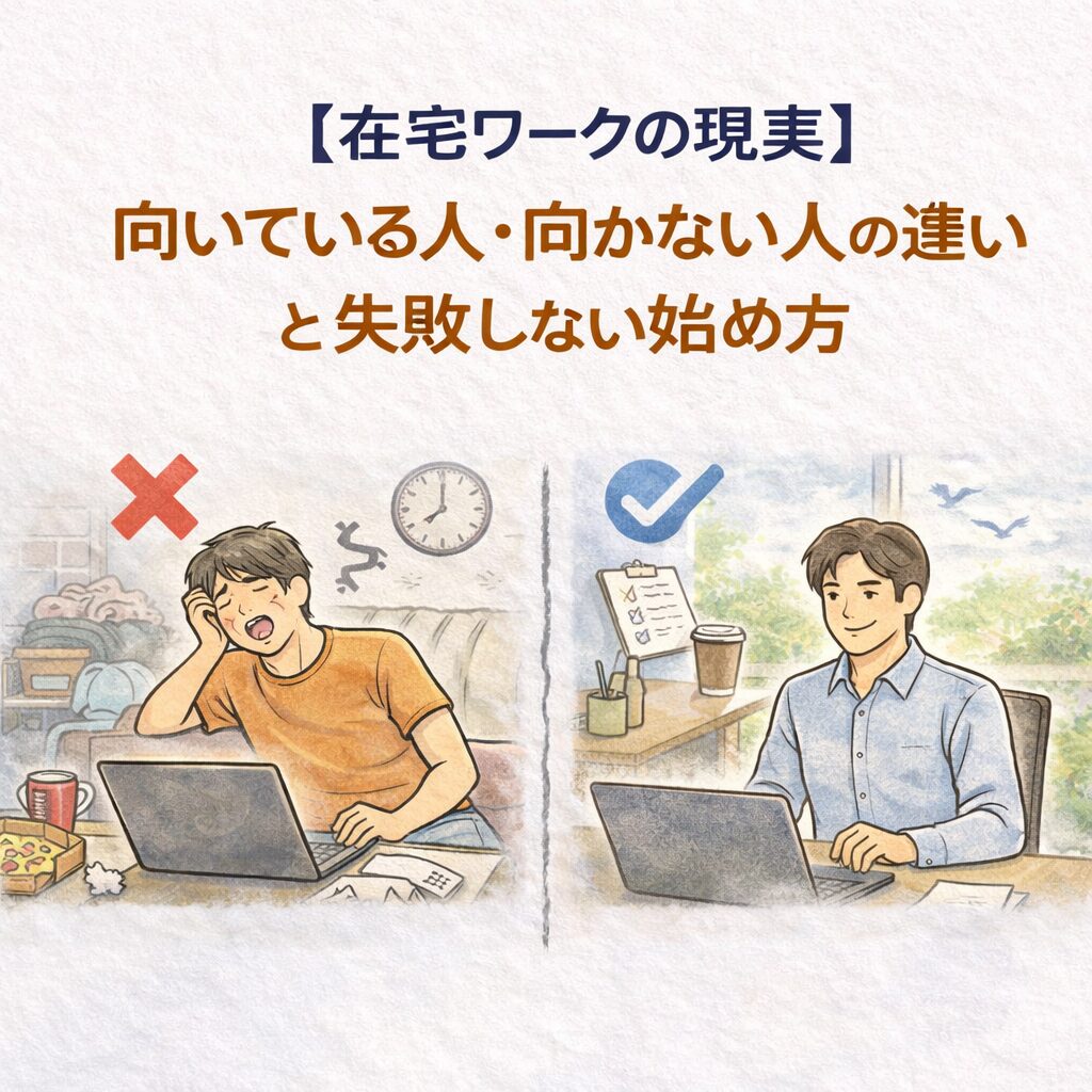 【在宅ワークの現実】向いている人・向かない人の違いと失敗しない始め方