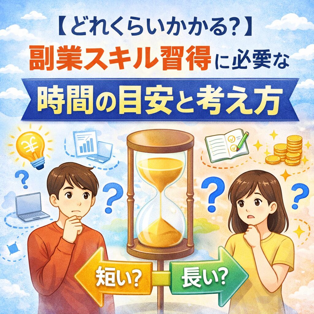 【どれくらいかかる？】副業スキル習得に必要な時間の目安と考え方